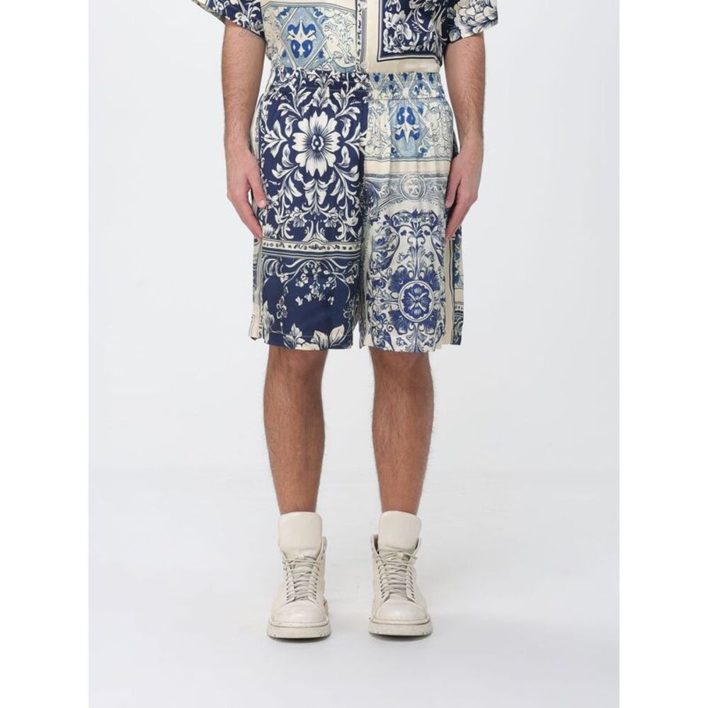 Ih Nom Uh Nit Men Viscose Shorts With Floral Print Ih Nom Uh Nit